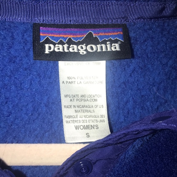 Women’s size S royal blue fleece Patagonia - Picture 2 of 3